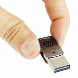 Memoria USB HP HPFD5000M-64 Acero 64 GB