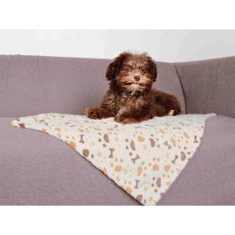 Manta para Mascotas Trixie Lingo Blanco Beige 75 × 50 cm
