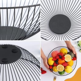 Cesta de metal para frutas Confortime 24.5 x 10 cm (12 Unidades) Cesta de metal para frutas Confortime 24.5 x 10 cm (12 Unidades)