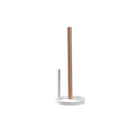 DKD Home Decor Yamazaki 22 Portarrollos de Baño de Metal y Pino, Colores Blanco y Natural, 13 x 31.5 x 13 cm Precio: 6.9900006. SKU: S3041237