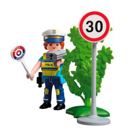 Playmobil 72029 Special Plus - Policía con Radar de Velocidad, Set de Figuras de Acción para Niños +4 años