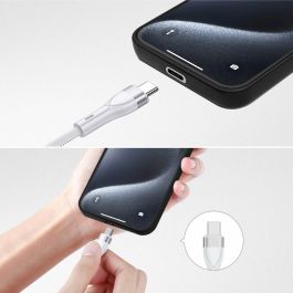 4smarts Cable de Carga USB-C/A 4en2 1.2m Blanco 541024