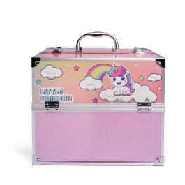 Martinelia Maletín Maquillaje Little Unicorn Mega Beauty Kit con 32 Sombras, 16 Rubores, 14 Brillos y 6 Cremas para Niñas Martinelia Maletín Maquillaje Little Unicorn Mega Beauty Kit con 32 Sombras, 16 Rubores, 14 Brillos y 6 Cremas para Niñas