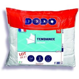 Juego de 2 almohadas Trendy 50x70 cm - 100% Poliéster - DODO Juego de 2 almohadas Trendy 50x70 cm - 100% Poliéster - DODO