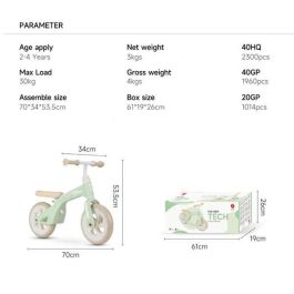 Mingt Bicicleta sin pedales de equilibrio Tech Balance Bike 10 pulgadas, ideal para el aprendizaje de niños desde 1 año