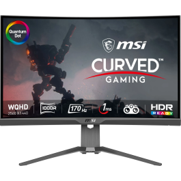 Msi Monitor Curvo para Juegos MAG275CQRF QD - 27" QHD 170 Hz Panel VA Rápido 1 ms Precio: 434.49999989. SKU: B1JTELN5KF