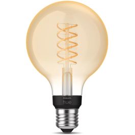 Philips Hue Bombilla Inteligente LED Globo G93 E27 550lm Luz Blanca Regulable con Bluetooth y App