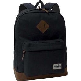 Mochila americana ranking negra con compartimento portalaptop. 42 x 30 x 14 cm. Mochila americana ranking negra con compartimento portalaptop. 42 x 30 x 14 cm.