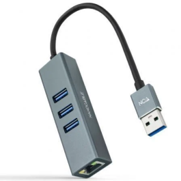 Nano Cable 10.03.0407 Hub USB 3.0 a Ethernet Gigabit con 3 Puertos USB 3.0, Color Gris, Longitud 15 cm Precio: 17.5000001. SKU: S0234152