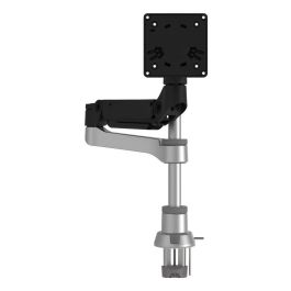 R-Go Tools Caparo 4 D2 Brazo Monitor Individual, Muelle Gas, 3-9kg, Negro-Plata, Ergonómico, Huella Carbono Baja