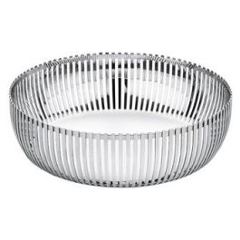 Alessi PCH02/23 Cesto Acero Inoxidable 18/10 Diseñado por Pierre Charpin - Estilo Tradicional