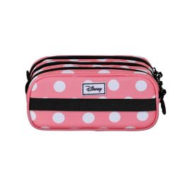 Karaktermania Estuche escolar Minnie Mouse Closer, 3 compartimentos con cremallera, 2.5L