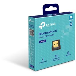 TP-Link UB400 Adaptador USB 2.0 Bluetooth 4.0 Nano, Transforma PC/Laptop en Bluetooth, Plug & Play Windows, 10m Alcance