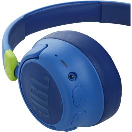 JBL JR460 NC Auriculares Over-Ear Inalámbricos con Cancelación de Ruido para Niños, Bluetooth 5.0, Azul