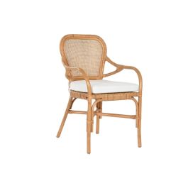 Silla Shabby DKD Home Decor Natural Blanco 62 x 86 x 55 cm