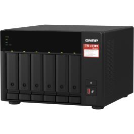 Qnap Ts-673A Servidor NAS con 8GB RAM, AMD Ryzen, 6 Bahías, Gigabit Ethernet, 2.5 GigE, RAID, SATA 6Gb/s