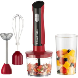 Russell Hobbs Batidora de mano Desire Red 500W 2 velocidades + Pulse Roja RUS5038061162929