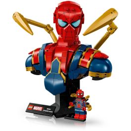 LEGO 76326 Busto de Iron Spider-Man Marvel para Construir y Exponer - Set Coleccionable para Adultos +18 años