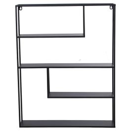 Estante Alexandra House Living Negro Metal 55 x 70 x 12 cm