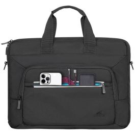 Rivacase 7521 Maletín Toploader Alpendorf para Portátiles 13.3"-14" (35.6 cm) Negro Poliéster RPET con Compartimento para Tablet