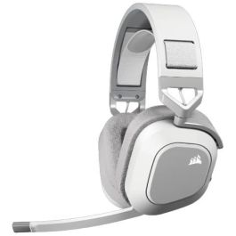 Corsair HS80 MAX Wireless Auriculares Gaming Blancos con Bluetooth y Dolby Atmos para PC y Mac