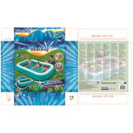 Bestway Piscina Hinchable 2 Camaras Fondo 3D Marino con Accesorios 262x175x51 cm +3 Años Jardin 54177 Bestway Piscina Hinchable 2 Camaras Fondo 3D Marino con Accesorios 262x175x51 cm +3 Años Jardin 54177