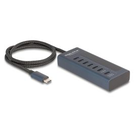 DeLOCK 64288 Hub USB 3.2 con 7 Puertos USB Type-C (6 Datos + 1 Datos/PD), USB-C a USB-C 10 Gbps, Power Delivery 20W, Indicador LED, Metal Azul Precio: 69.2362. SKU: B17VBDLP8G