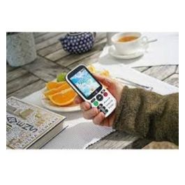 Doro 780X Teléfono Móvil Black White Fácil de Usar para Protección de Personas Solas con Botón de Alerta y GPS