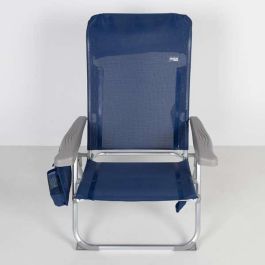 Silla playa aluminio plegable 6 posiciones madeira 46x58x87 cm Silla playa aluminio plegable 6 posiciones madeira 46x58x87 cm