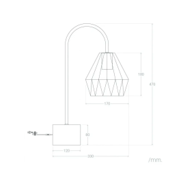 Lámpara de Mesa Uluberiya SKD-T1008 Acero Diseño Elegante Personalidad Moderna