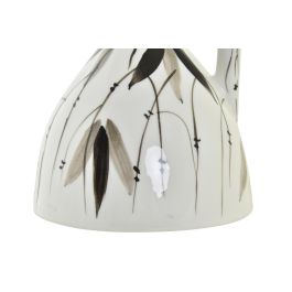 DKD Home Decor Jarrón Urban de Porcelana Blanco y Negro, 15 x 28 x 15 cm (Pack de 2)