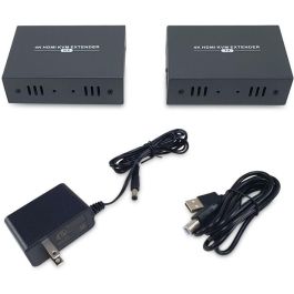 Level One Extensor HDMI por Cat.5/6 Kit 4K hasta 100m, Negro