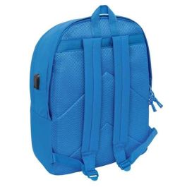 Safta Mochila Doble Portátil 15,6" + USB F.C. Barcelona Chica Indigo 31x44x18 cm