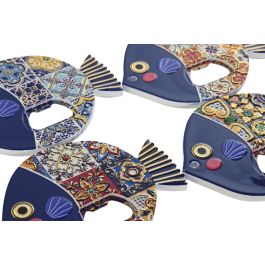 DKD Home Decor Iman Abridor Pez Multicolor 11 x 8 x 1 cm Ps Metal Set 72 Unidades