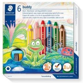 STAEDTLER 140 Lápices de Colores Noris junior Suaves, Multicolor, Madera, Set de 6 Piezas, Sacapuntas Incluido, para Niños +2 Años Precio: 29.79000035. SKU: B1755R7YRV