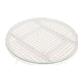 DKD Home Decor Silla de Terraza y Jardín Ratán Sintético y Hierro Galvanizado Blanco Set de 3 Desmontable con Cojines 56x57.5x82 cm DKD Home Decor Silla de Terraza y Jardín Ratán Sintético y Hierro Galvanizado Blanco Set de 3 Desmontable con Cojines 56x57.5x82 cm