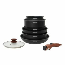 Arthur Martin Batería de Cocina 8 Piezas de Aluminio Antiadherente: 3 Ollas, 2 Cacerolas, Sartén. Mango Extraíble para Inducción Precio: 87.5900003. SKU: B1JBD3C3WM