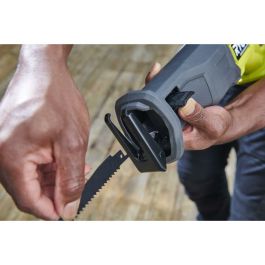 Ryobi AAAOD74649 Sierra alternativa sin escobillas 18V, 0-3200 cp/min, recorrido 32mm, madera 210mm, sistema antivibración