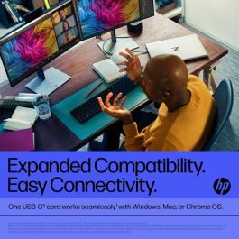 HP Thunderbolt Dock 120W G4 - Estación de Acoplamiento Thunderbolt 4 para hasta 4 Monitores 4K, Multi-OS, Mejora Productividad y Seguridad