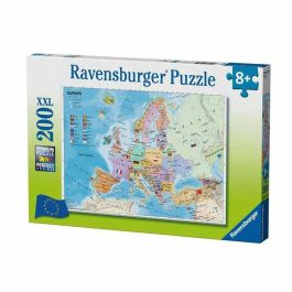 Ravensburger Pz 200p Puzzle Rompecabezas Infantil Mapa de Europa 200 Piezas, Ideal para Niños a Partir de 8 Años
