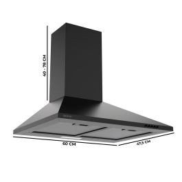 Campana Convencional Cecotec Flux PM 604000 Negro