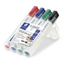 Staedtler 351 WP4 Estuche 4 Marcadores Pizarra Lumocolor Marker Trazo 2mm Surtidos Negro Azul Verde Rojo Precio: 12.68999963. SKU: B1E8QC9G8H