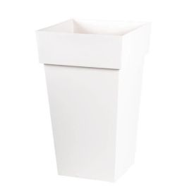 EDA Maceta toscana cuadrada alta - 39 x 39 x H 65 cm - 62 L - Blanco EDA Maceta toscana cuadrada alta - 39 x 39 x H 65 cm - 62 L - Blanco
