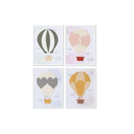 Cuadro Baby DKD Home Decor Multicolor Blanco 1.8 x 40 x 30 cm (4 Unidades) Precio: 32.69000009. SKU: B12R2EK5LL