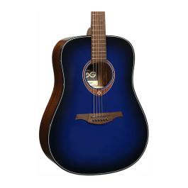 LAG Guitarra Acústica Dreadnought Edición Limitada Blue Burst Azul Tapa Cedro Rojo Macizo Mástil Caoba Precio: 439.584288. SKU: B1B9GH6Y6W