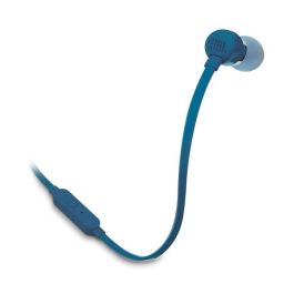 JBL TUNE160 Auriculares Intrauditivos Azul con Sonido Pure Bass y Control Remoto de 1 Botón