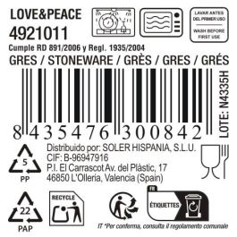 Taza de café cortado Love&Peace 180 cc - Inde (36 Unidades) Taza de café cortado Love&Peace 180 cc - Inde (36 Unidades)