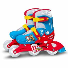 Patines en Línea Dos en Uno - PAW PATROL - PAT PATROUILLE - 3 Ruedas - Tri skate y Roller en lino - Talla ajustable 27-30