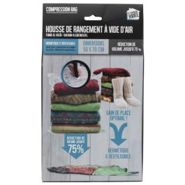 Je cherche une Idee Bolsa Aspirado Vacío Compresión 50x70 cm, Reduce hasta 75% Volumen, Protege de Polvo e Insectos Precio: 1.5900005. SKU: B1BRDD22VX