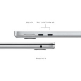 Apple - MacBook Air M3 13.6 (2024) - 16 GB de RAM - 512 GB de almacenamiento - Plata - AZERTY Apple - MacBook Air M3 13.6 (2024) - 16 GB de RAM - 512 GB de almacenamiento - Plata - AZERTY